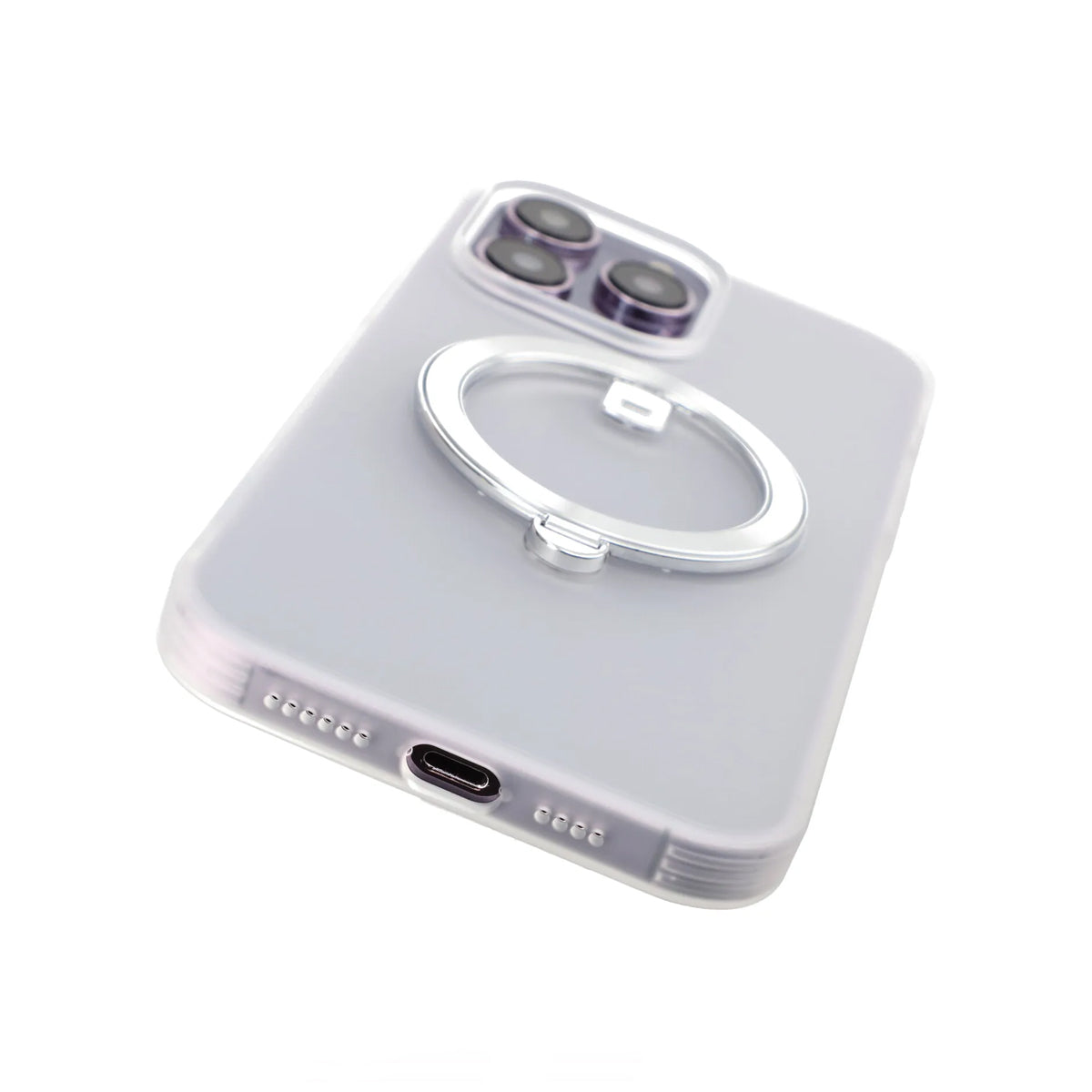 iPhone 14 Pro Max Skal med MagSafe Stativ Rvelon - Vit
