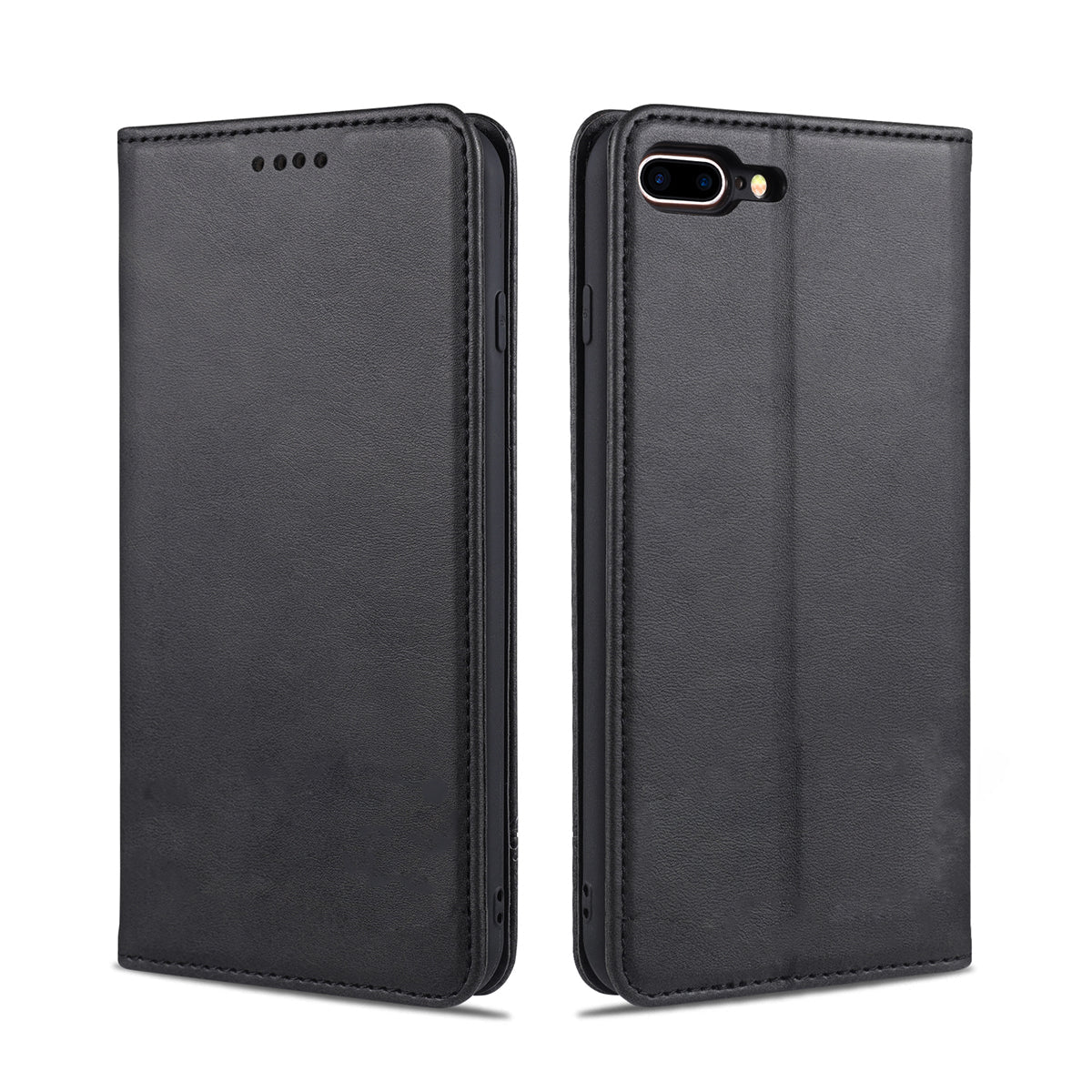 iPhone 7/8 Plus Plånboksfodral Magnet Rvelon - Svart