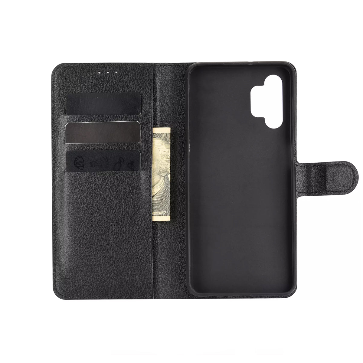 Samsung Galaxy A32 5G Plånboksfodral Magnet Rvelon - Svart
