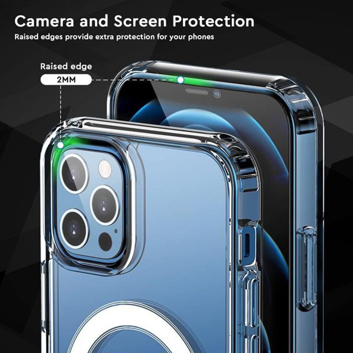iPhone 14 Pro Max Stöttåligt Skal Rvelon MagSafe - Transparent