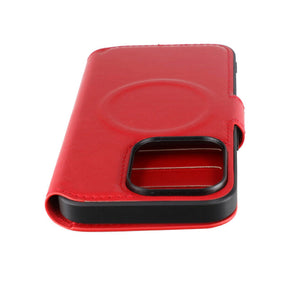 iPhone 15 Pro Plånboksfodral med Magsafe Rvelon - Röd