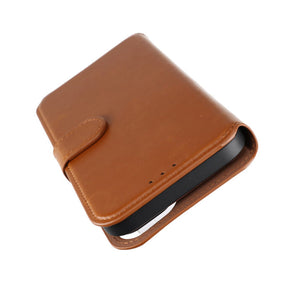 iPhone 15 Plus Plånboksfodral Magnet Rvelon - Brun