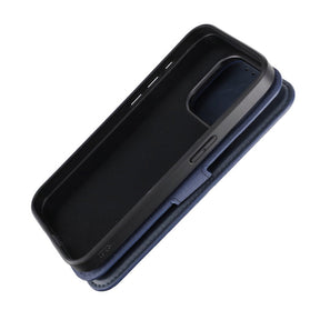 iPhone 15 Pro Plånboksfodral Magnet Rvelon - Blå