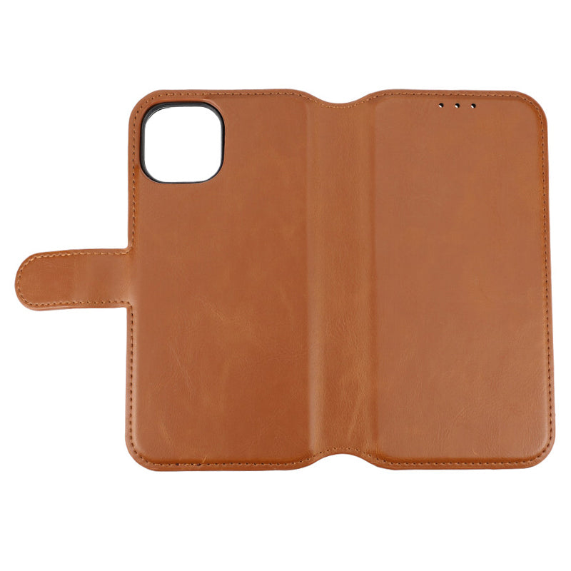 iPhone 15 Plånboksfodral Magnet Rvelon - Brun