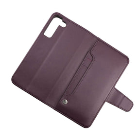 Samsung Galaxy S22 Plus Plånboksfodral med Extra Kortfack Rvelon - Mörklila