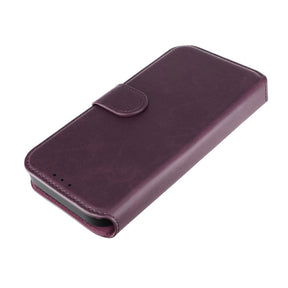 iPhone 15 Plånboksfodral Magnet Rvelon - Lila