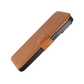 iPhone 15 Pro Max Plånboksfodral med Magsafe Rvelon - Brun