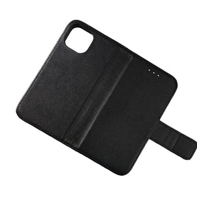 iPhone 13 Mini Plånboksfodral Läder Rvelon - Svart