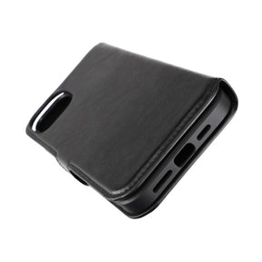 iPhone 15 Plus Plånboksfodral Magnet Rvelon - Svart