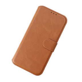 iPhone 15 Pro Max Plånboksfodral Magnet Rvelon - Brun