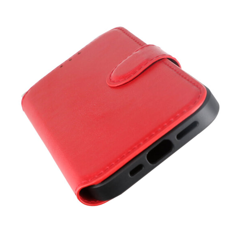iPhone 15 Pro Plånboksfodral med Magsafe Rvelon - Röd