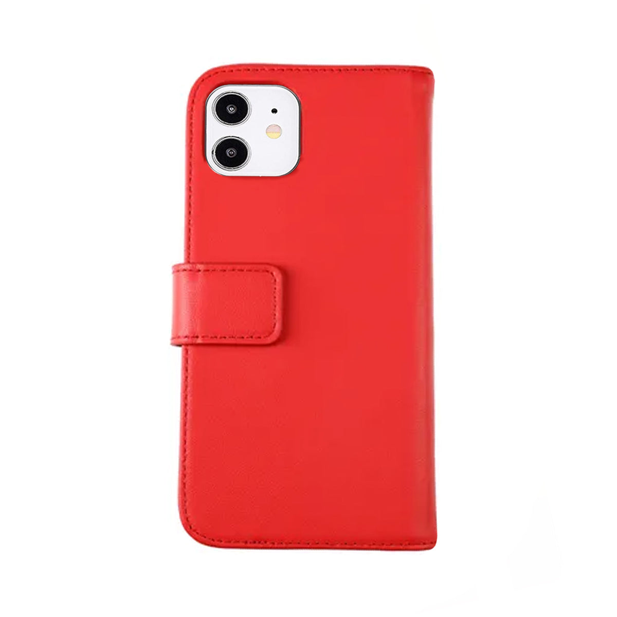 iPhone 11 Plånboksfodral Läder Rvelon - Röd