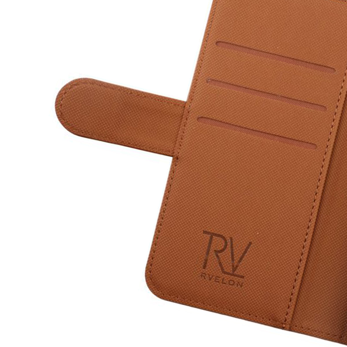 iPhone X/XS Plånboksfodral Magnet Rvelon - Guldbrun