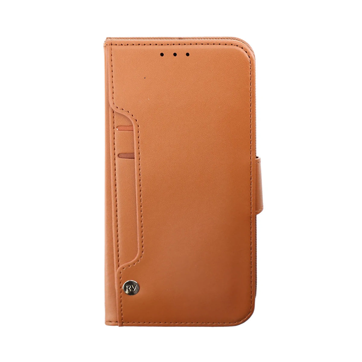 iPhone 14 Plus Plånboksfodral Extra Kortfack Rvelon - Brun