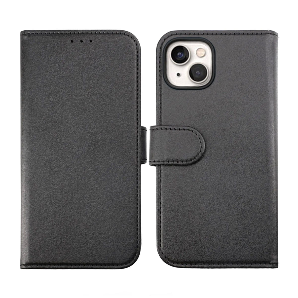iPhone 14 Plus Plånboksfodral Magnet Rvelon - Svart