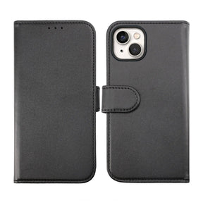iPhone 14 Plus Plånboksfodral Magnet Rvelon - Svart