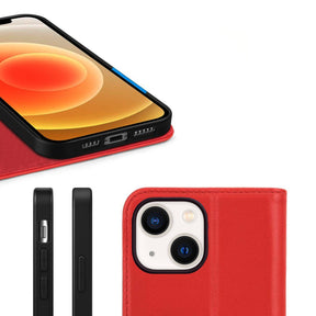 iPhone 13 Plånboksfodral Låder Rvelon - Råd