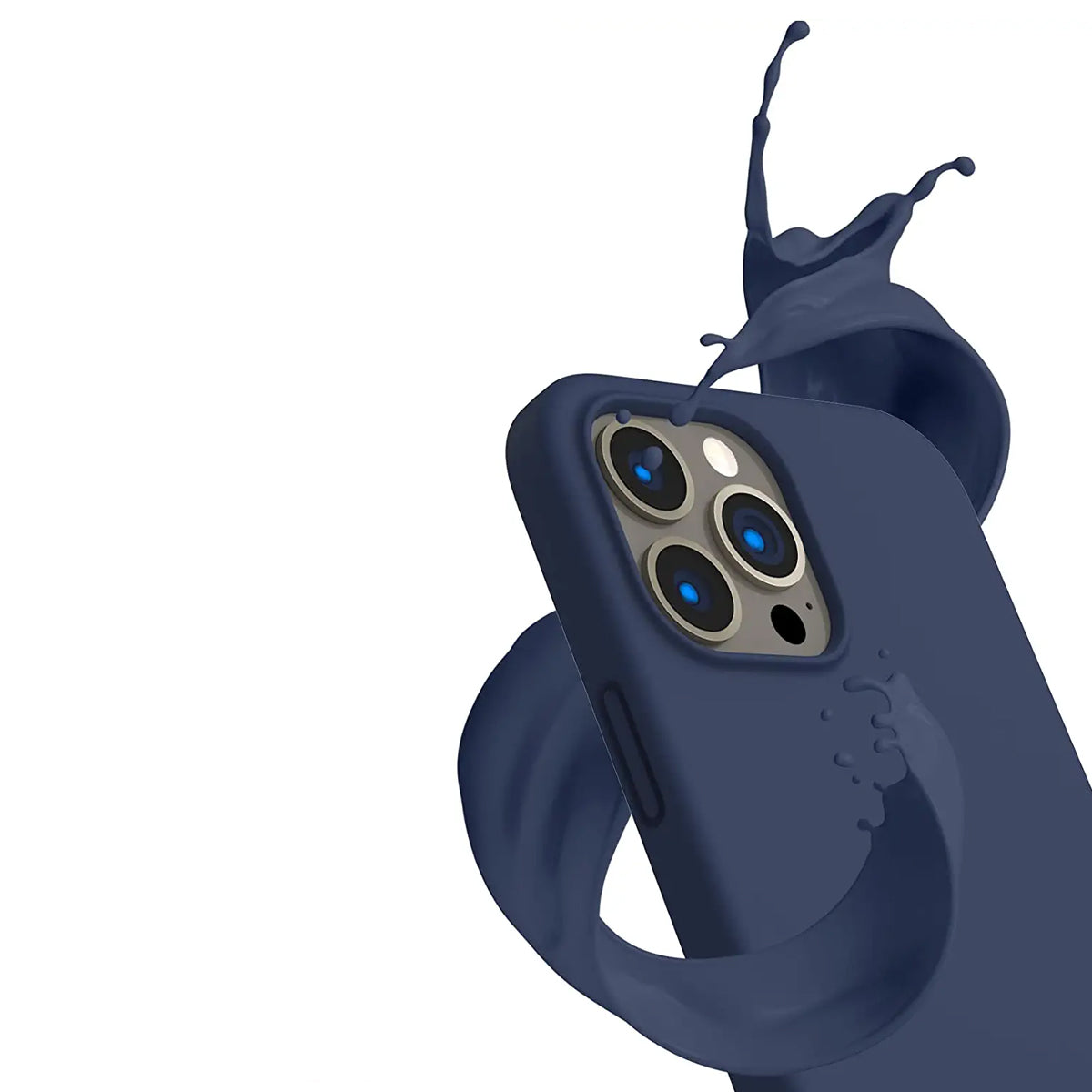 iPhone 12/12 Pro Silikonskal Rvelon - Blå