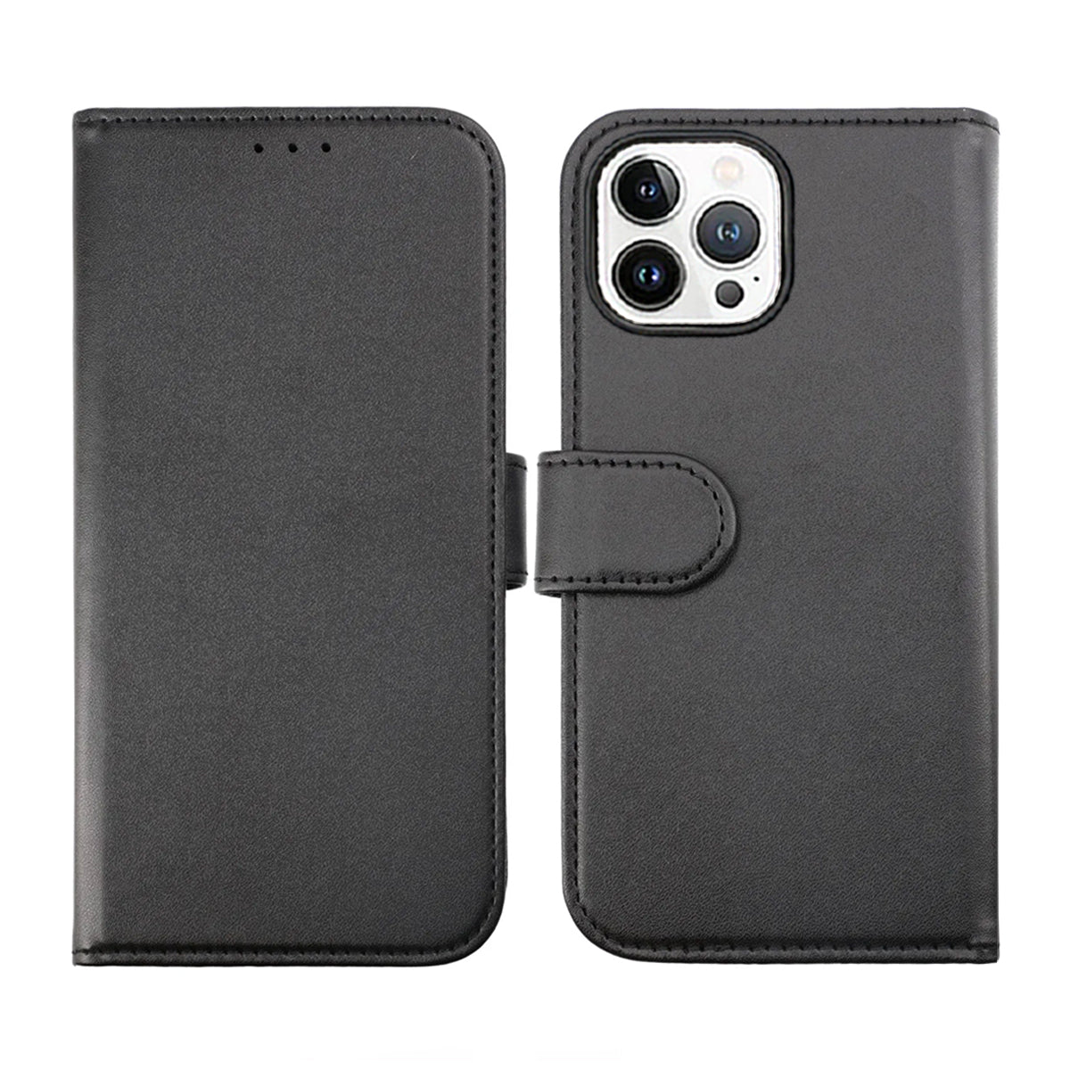 iPhone 14 Pro Plånboksfodral Magnet Rvelon - Svart