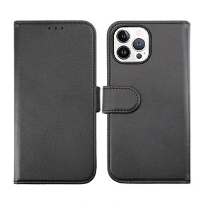 iPhone 14 Pro Plånboksfodral Magnet Rvelon - Svart