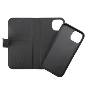 iPhone 14 Pro Plånboksfodral Magnet Rvelon - Svart