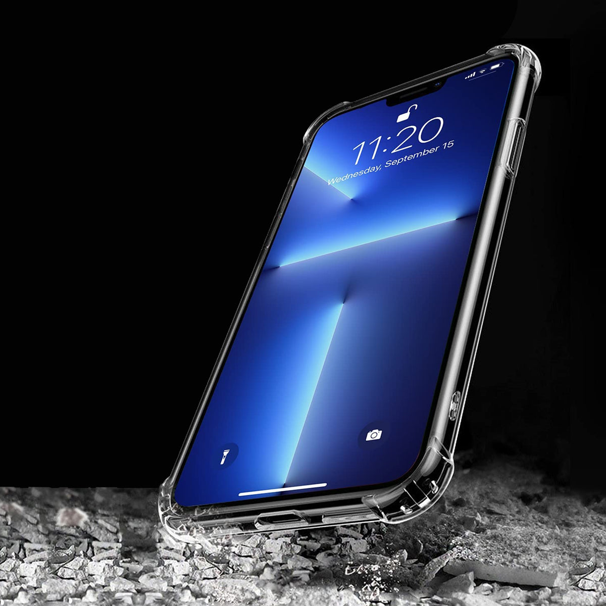 iPhone 13 Pro Max Skal Stöttåligt Rvelon - Transparent