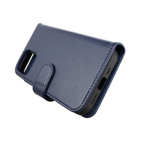 iPhone 12/12 Pro Plånboksfodral Magnet Rvelon - Blå