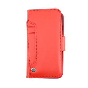 iPhone 12/12 Pro Plånboksfodral Extra Kortfack Rvelon - Röd