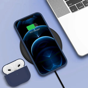 iPhone 12/12 Pro Silikonskal Rvelon - Blå