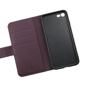 iPhone 7/8/SE (2020/2022) Plånboksfodral Magnet Rvelon - Mörklila