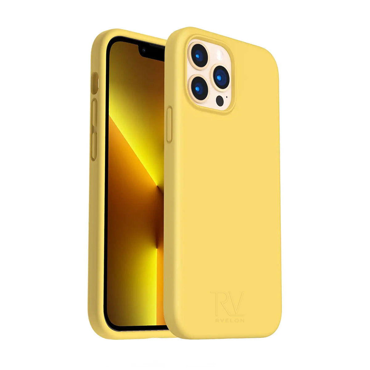 iPhone 13 Pro Max Silikonskal Rvelon - Gul