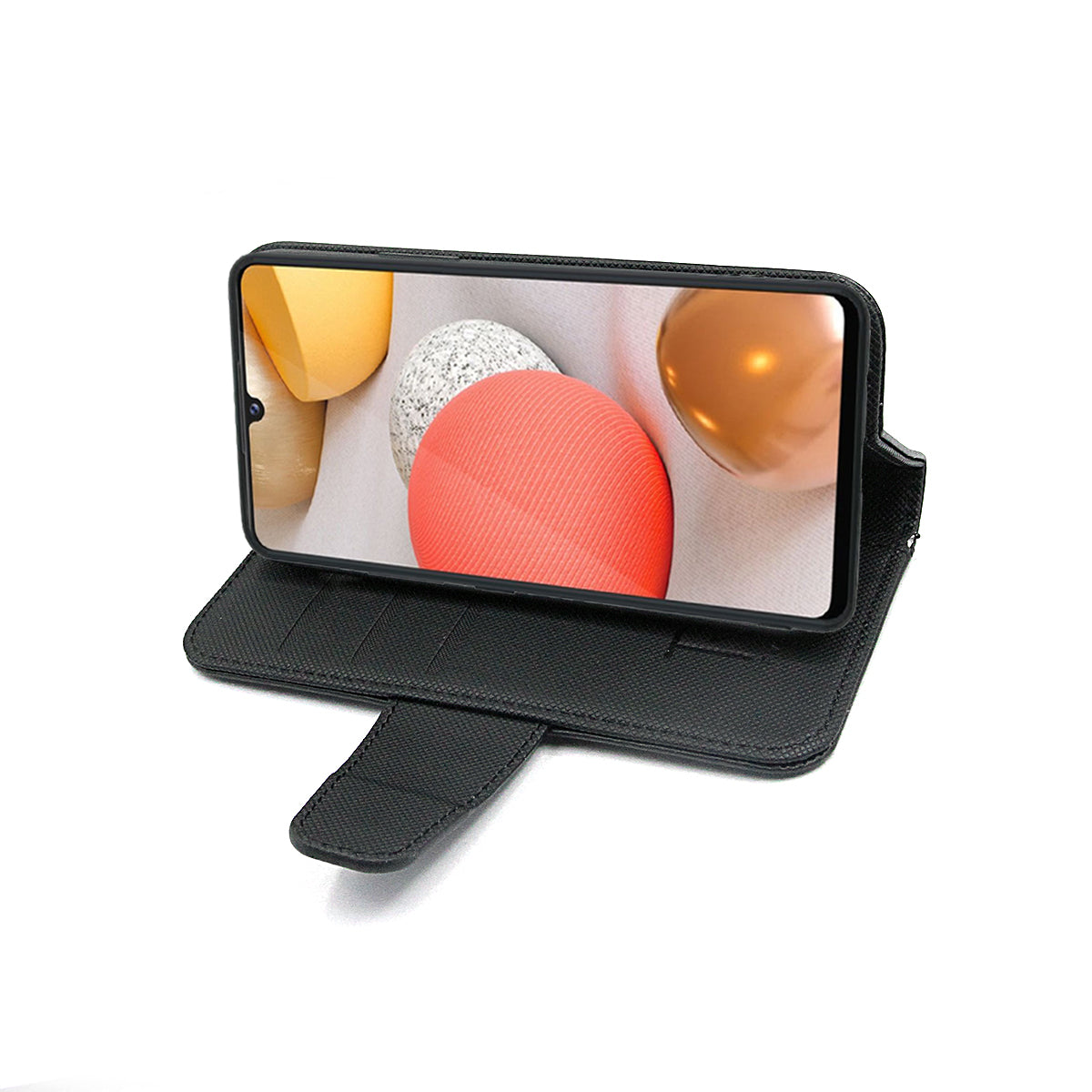 Samsung Galaxy A42 5G Plånboksfodral med Extra Kortfack Rvelon - Svart
