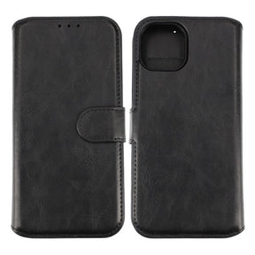 iPhone 15 Plånboksfodral Magnet Rvelon - Svart