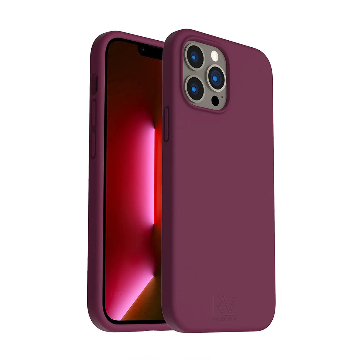 iPhone 12/12 Pro Silikonskal Rvelon - Röd