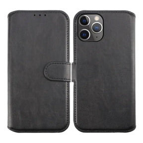 iPhone 12/12 Pro Plånboksfodral Magnet Rvelon - Svart