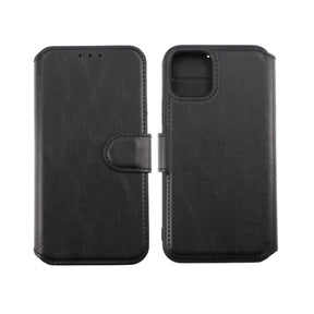 iPhone 11 Pro Plånboksfodral Extra Kortfack Rvelon - Svart