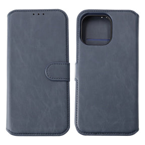 iPhone 15 Pro Max Plånboksfodral Magnet Rvelon - Blå