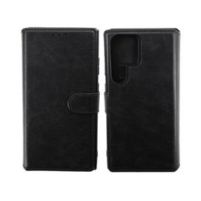 Samsung Galaxy S23 Ultra Plånboksfodral Magnet Rvelon - Svart