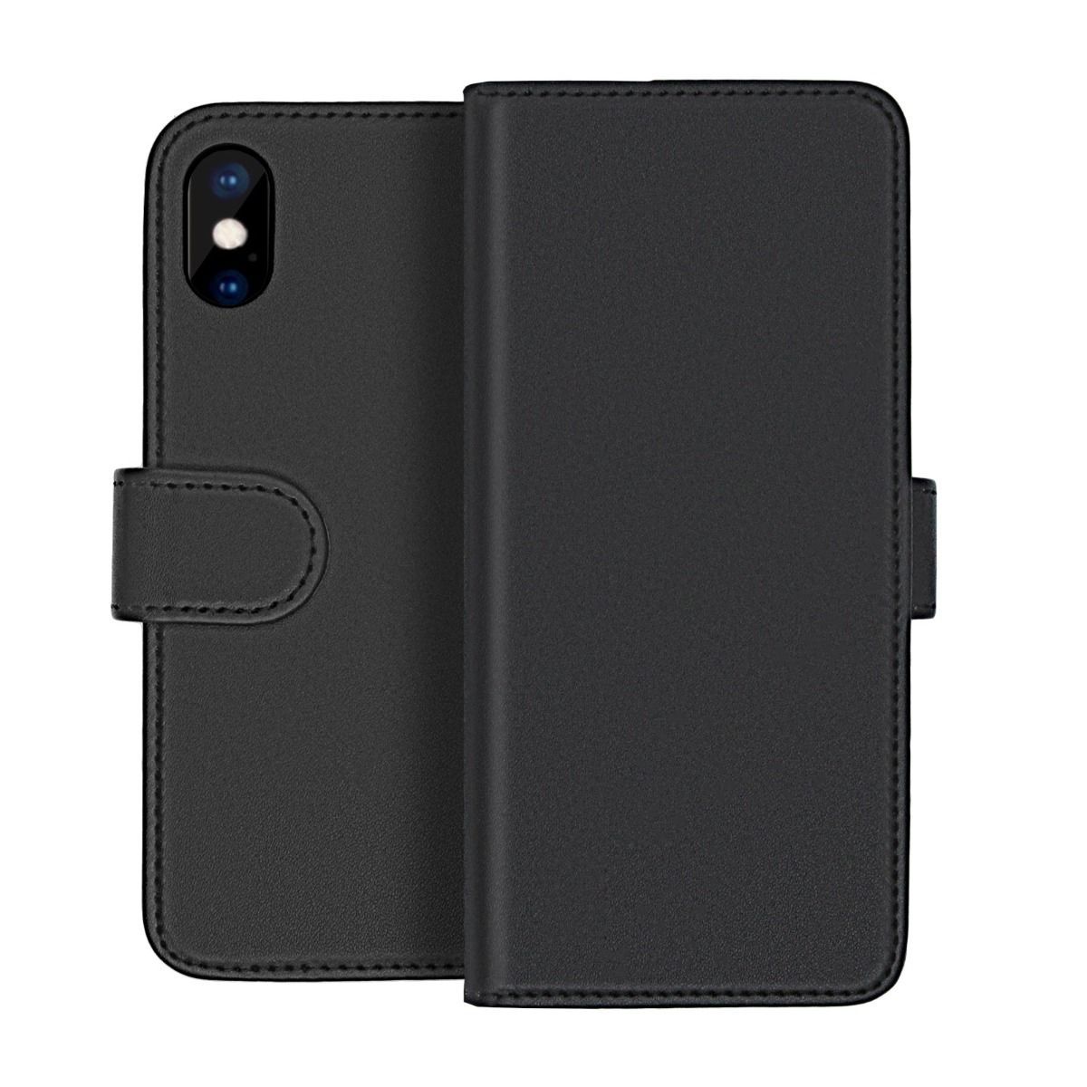 iPhone X/XS Plånboksfodral Magnet Rvelon - Svart