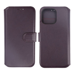 Plånboksfodral Läder Rvelon till iPhone 15 Pro Max - Lila