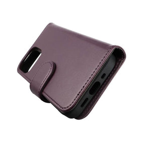iPhone 13 Mini Plånboksfodral Magnet Rvelon - Mörklila
