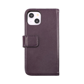 iPhone 14 Plånboksfodral Läder Rvelon - Lila