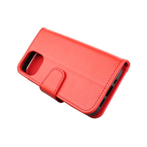 iPhone 13 Plånboksfodral Extra Kortfack Rvelon - Röd