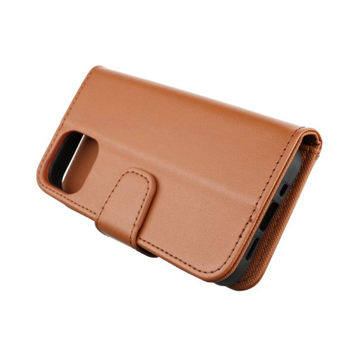 iPhone 12/12 Pro Plånboksfodral Extra Kortfack Rvelon - Guldbrun