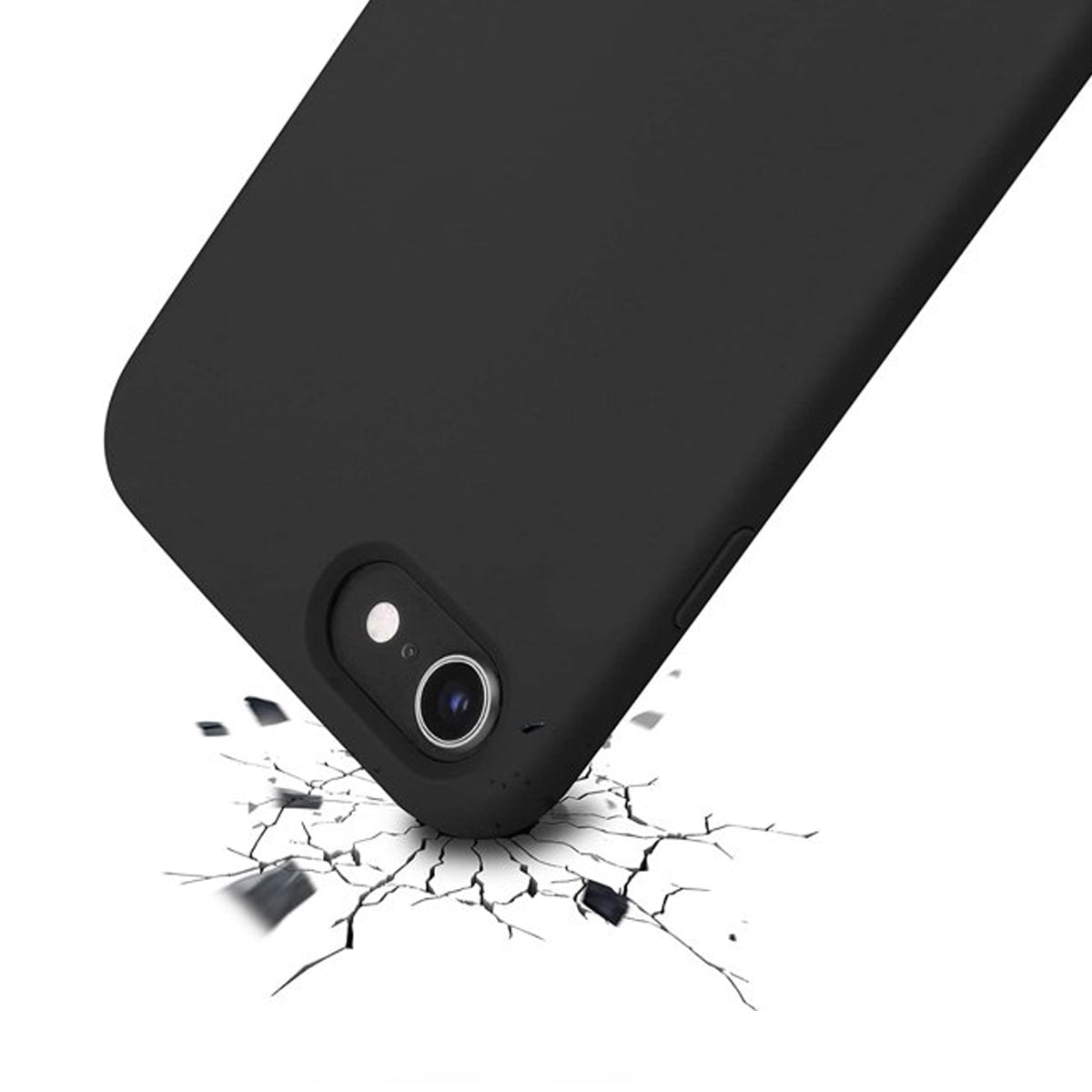 iPhone 7/8/SE (2020/2022) Silikonskal Rvelon - Svart