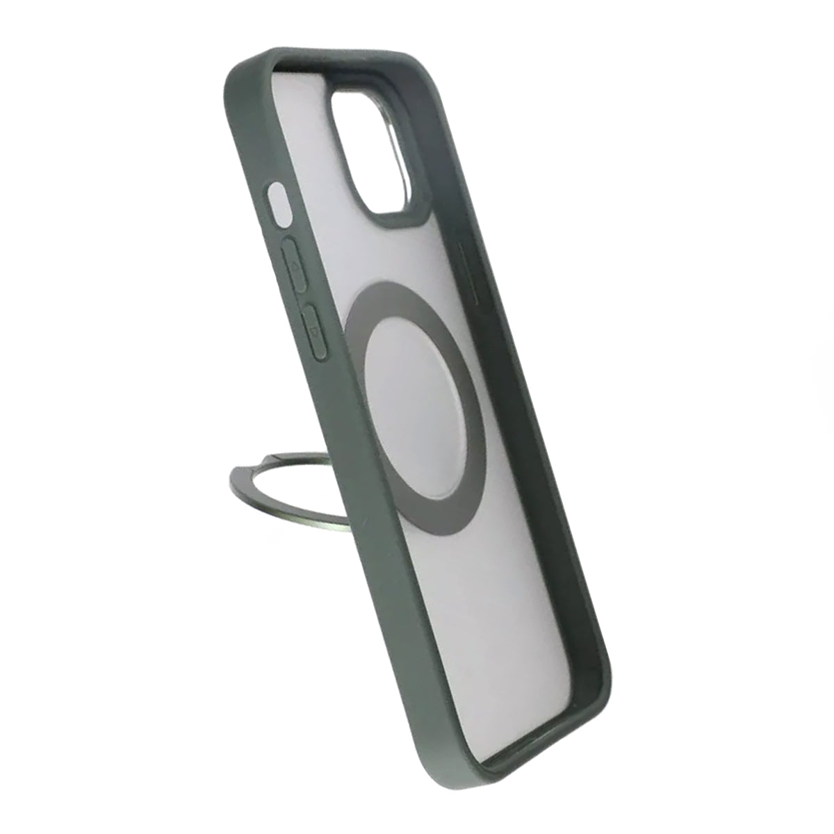 iPhone 15 Plus Skal med MagSafe Stativ Rvelon - Grön