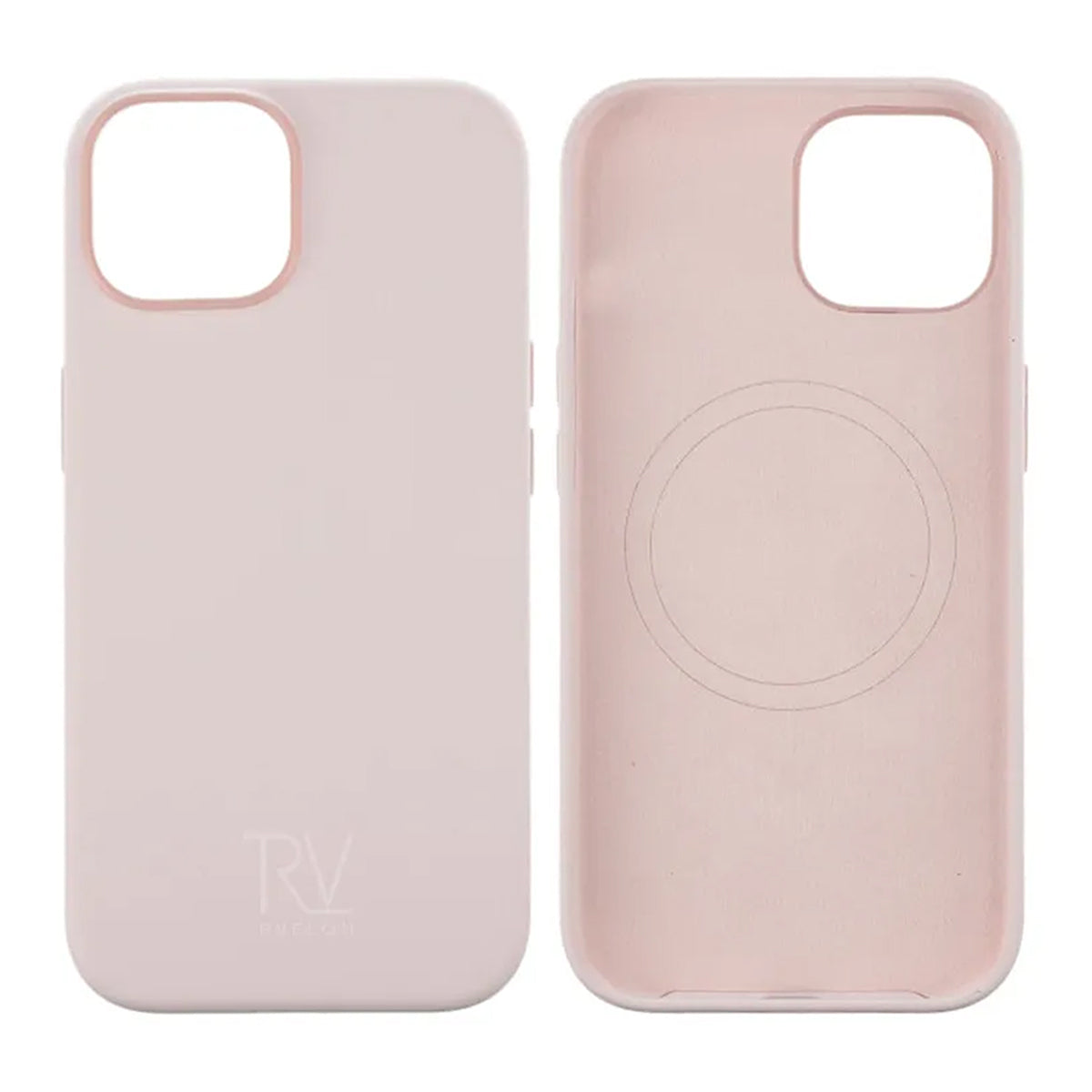 iPhone 15 Silikonskal Rvelon MagSafe - Rosa