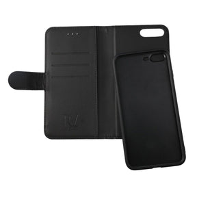 iPhone 7/8 Plus Plånboksfodral Magnet Rvelon - Svart