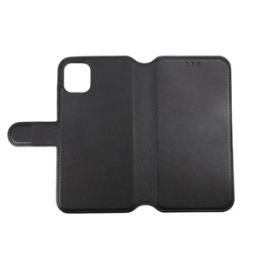 iPhone 11 Plånboksfodral Läder Rvelon - Svart