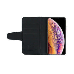 iPhone 11 Pro Max Plånboksfodral Extra Kortfack Rvelon - Svart